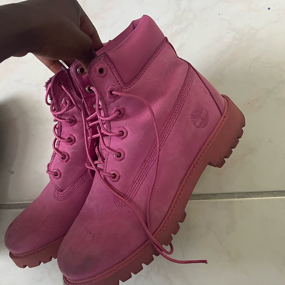 Pink Timberlands